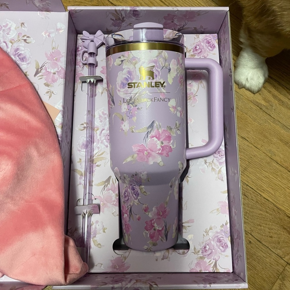 Brand new. Never used Loveshack Fancy Stanley